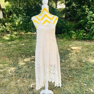 H&M hi low lace racerback dress